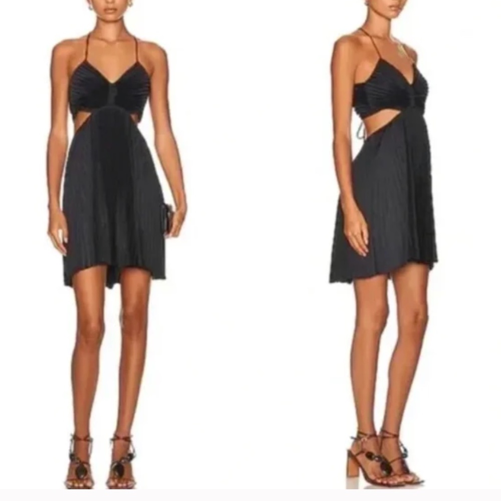 NWT A.L.C. Ari Pleated Open Back Dress - 4